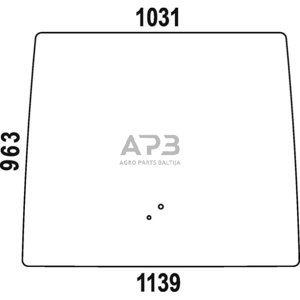 Priekinis kabinos stiklas viršutinis R264577N Priekinis kabinos stiklas viršutinis R264577N