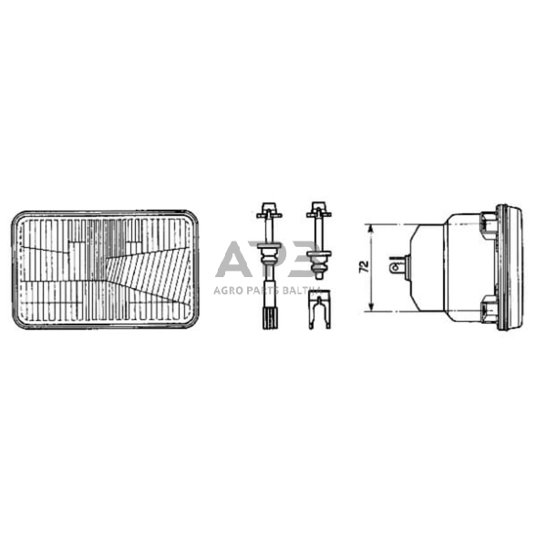 Priekinis žibintas montuojamas Halogenas Cobo 05400000 1 Priekinis žibintas montuojamas Halogenas Cobo 05400000 1