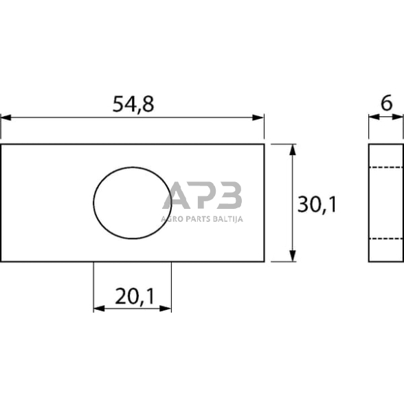 Prikabinimo sistemos plokštelė Vapormatic VPL2058 1 Prikabinimo sistemos plokštelė Vapormatic VPL2058 1