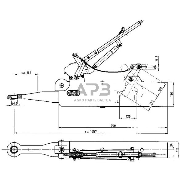 Priekabos dišlius BPW AVE2000BN 2