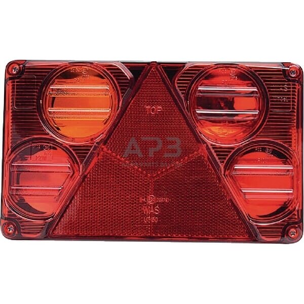 Priekabos galinis žibintas LH, 12/24V, 232x142mm, Waś 1400300387 1