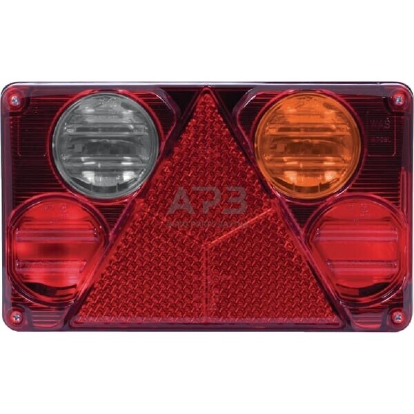 Priekabos galinis žibintas RH, 12/24V, 232x142mm, Waś 1400300388 1