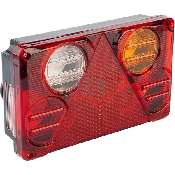 Priekabos galinis žibintas RH, 12/24V, 232x142mm, Waś 1400300388 Priekabos galinis žibintas RH, 12/24V, 232x142mm, Waś 1400300388