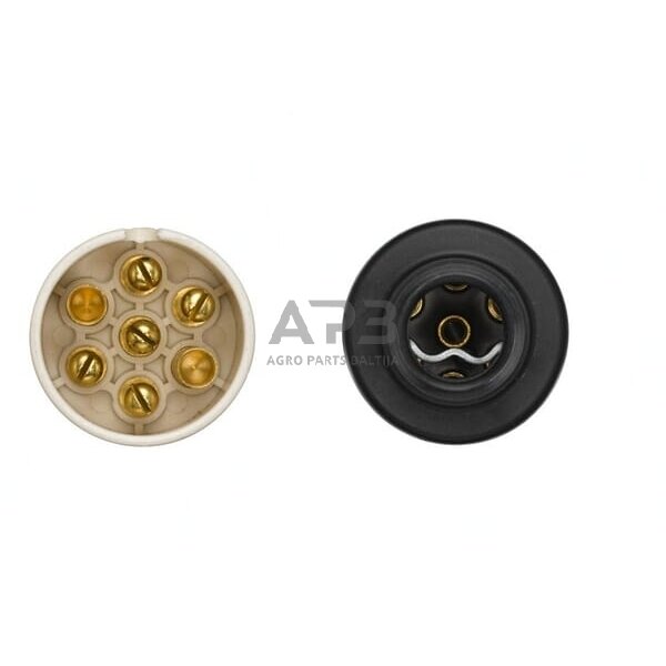 Priekabos kištukas 7 kontaktų Hella 8JA001930031 3 Priekabos kištukas 7 kontaktų Hella 8JA001930031 3