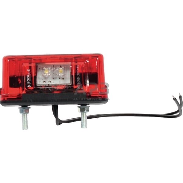 Priekabos numerio apšvietimo žibintas 12/24V, 125x145mm, Waś 1400300451 1 Priekabos numerio apšvietimo žibintas 12/24V, 125x145mm, Waś 1400300451 1