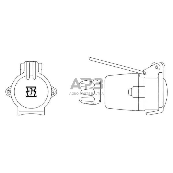 Priekabos rozetė 7 kontaktų ERICH JAEGER 301006JAE 3
