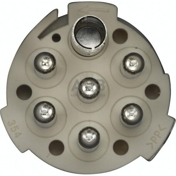 Priekabos rozetė 7 kontaktų Hella 8JB003834031 4 Priekabos rozetė 7 kontaktų Hella 8JB003834031 4