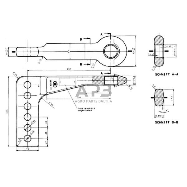 Priekabos sukabinimo kilpa kampinė Bernhofer Gesenkschmiede 30000113 1