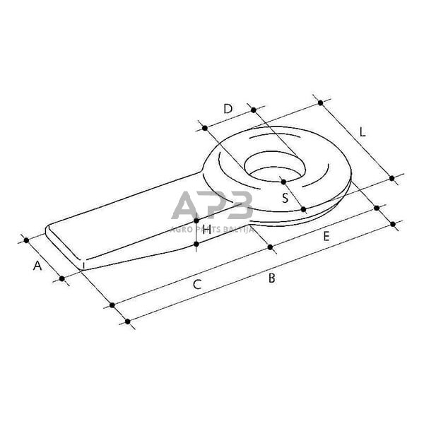 Priekabos sukabinimo kilpa virinama 25t OTO1209 1 Priekabos sukabinimo kilpa virinama 25t OTO1209 1