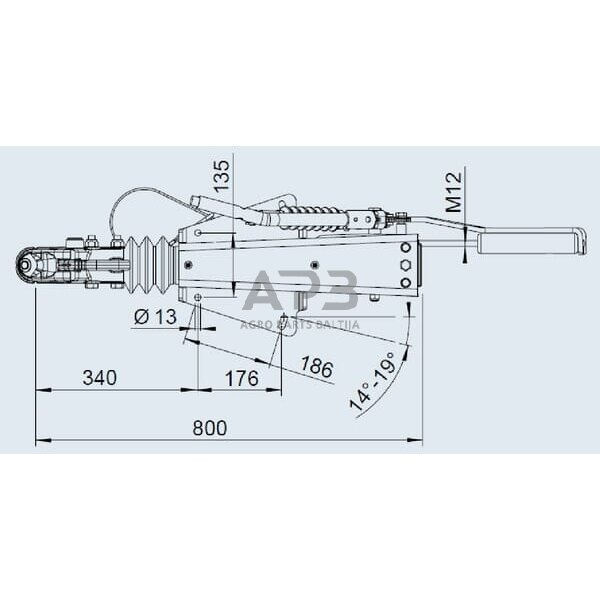Priekabos sukabinimo komplektas AL-KO V 2.8VB1/-C, 1251555 1 Priekabos sukabinimo komplektas AL-KO V 2.8VB1/-C, 1251555 1