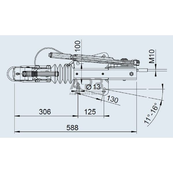 Priekabos sukabinimo komplektas AL-KO V 90 S/3, 1251911 4 Priekabos sukabinimo komplektas AL-KO V 90 S/3, 1251911 4