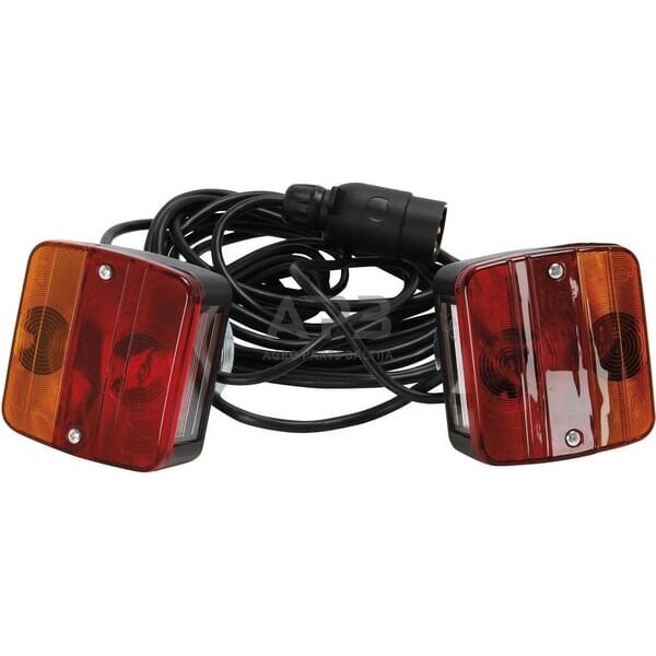 Priekabos žibintų komplektas su laidu 12V, 12 metrų kabelis 489003 Priekabos žibintų komplektas su laidu 12V, 12 metrų kabelis 489003