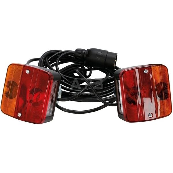 Priekabos žibintų komplektas su laidu 12V, 7,5 metro kabelis, 2,5 metro kabelis, 483368 Priekabos žibintų komplektas su laidu 12V, 7,5 metro kabelis, 2,5 metro kabelis, 483368