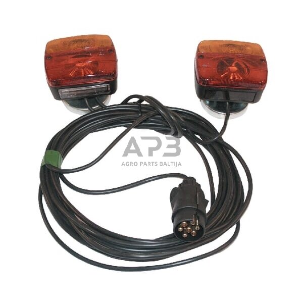 Priekabos žibintų komplektas su laidu 12V, 7,5 metro kabelis, 2,5 metro kabelis, Sacex LA97520 Priekabos žibintų komplektas su laidu 12V, 7,5 metro kabelis, 2,5 metro kabelis, Sacex LA97520