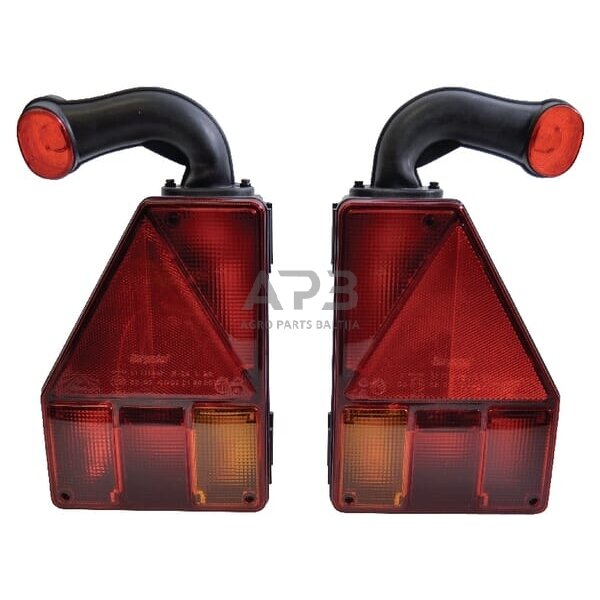 Priekabos žibintų komplektas su laidu 5 metrų Aspöck 827029007 Priekabos žibintų komplektas su laidu 5 metrų Aspöck 827029007