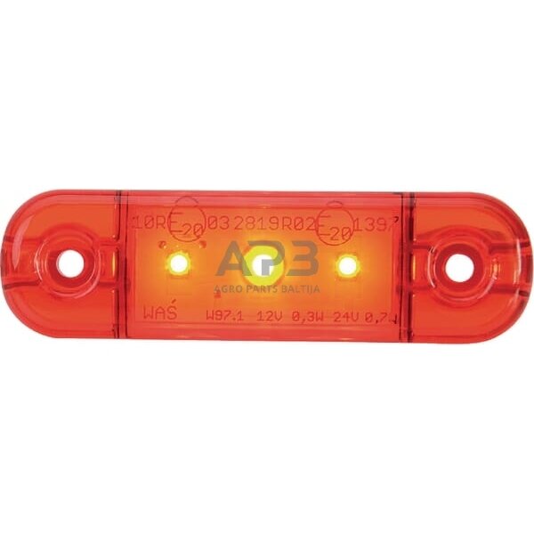 Priekabos žymeklio LED lemputė 12/24V, 84x24mm, Waś 1400300709 1 Priekabos žymeklio LED lemputė 12/24V, 84x24mm, Waś 1400300709 1