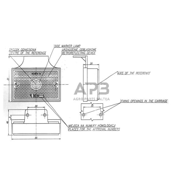 Priekabos žymeklio lemputė 12/24V Waś 1400690400 2 Priekabos žymeklio lemputė 12/24V Waś 1400690400 2
