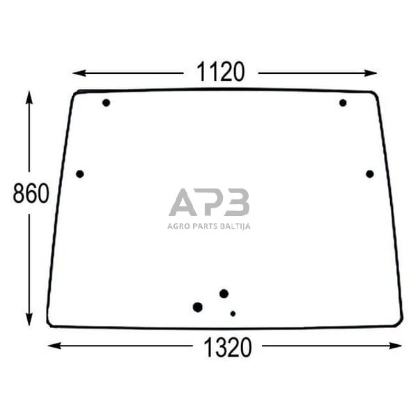 Priekinis kabinos stiklas 4418946N 1 Priekinis kabinos stiklas 4418946N 1