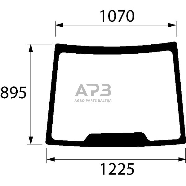 Priekinis kabinos stiklas 5089552N Priekinis kabinos stiklas 5089552N