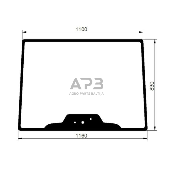 Priekinis kabinos stiklas 84396386N Priekinis kabinos stiklas 84396386N