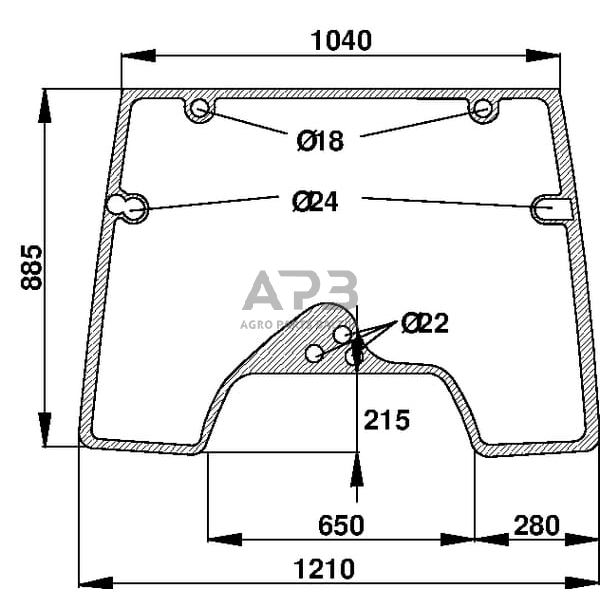 Priekinis kabinos stiklas atsidarantis D7121 Priekinis kabinos stiklas atsidarantis D7121