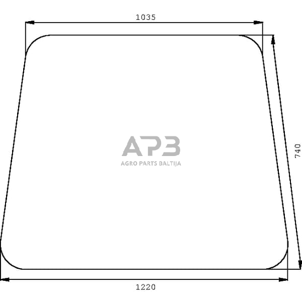 Priekinis kabinos stiklas CNH K262895