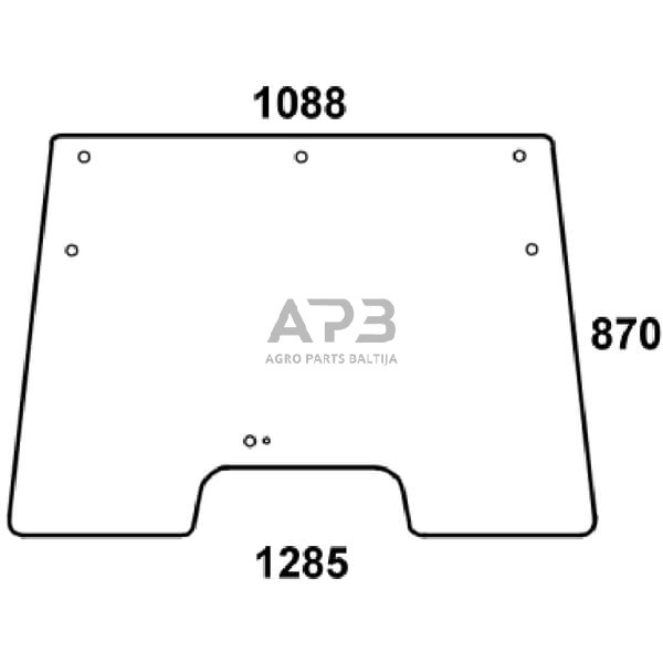 Priekinis kabinos stiklas D7781T Priekinis kabinos stiklas D7781T