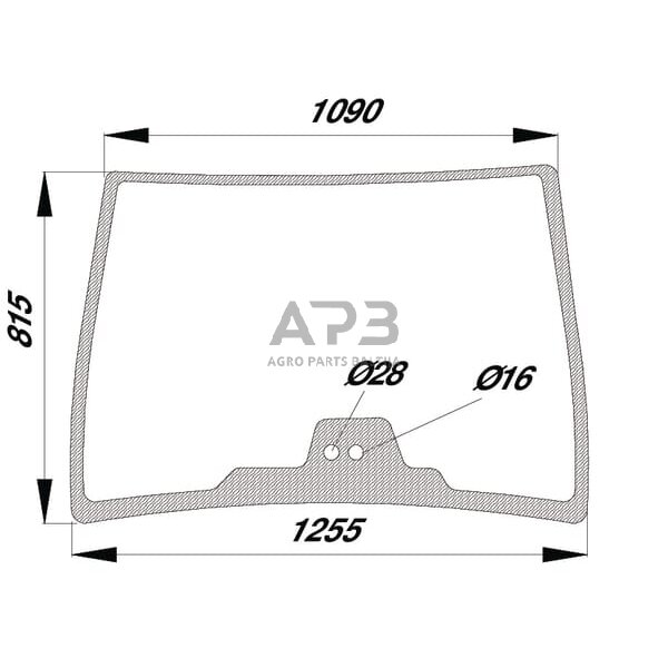 Priekinis kabinos stiklas G716810040050N Priekinis kabinos stiklas G716810040050N
