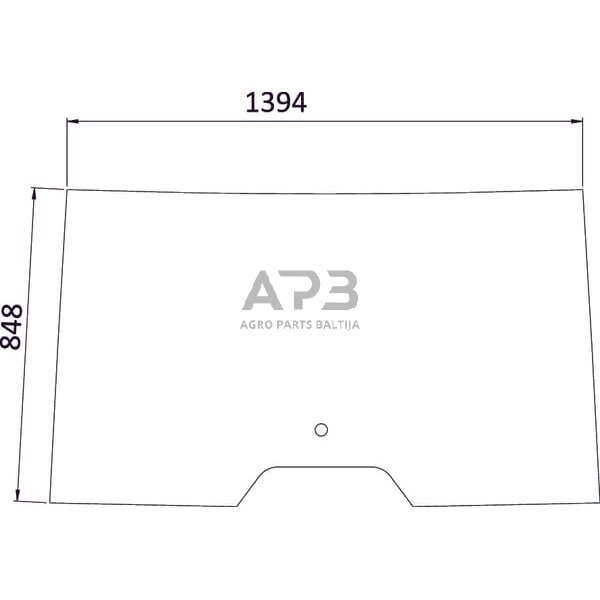 Priekinis kabinos stiklas viršutinis 0011171671N Priekinis kabinos stiklas viršutinis 0011171671N