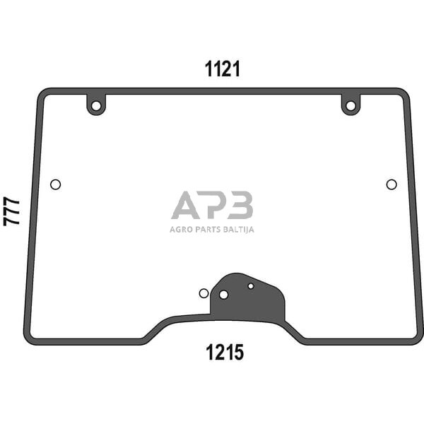 Priekinis kabinos stiklas viršutinis 00205959010N