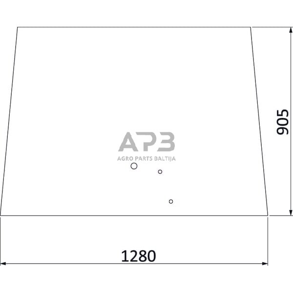 Priekinis kabinos stiklas viršutinis 3777602M2N