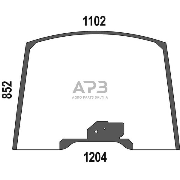 Priekinis kabinos stiklas viršutinis 47358017N Priekinis kabinos stiklas viršutinis 47358017N