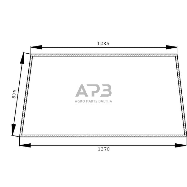 Priekinis kabinos stiklas Zetor 69117950