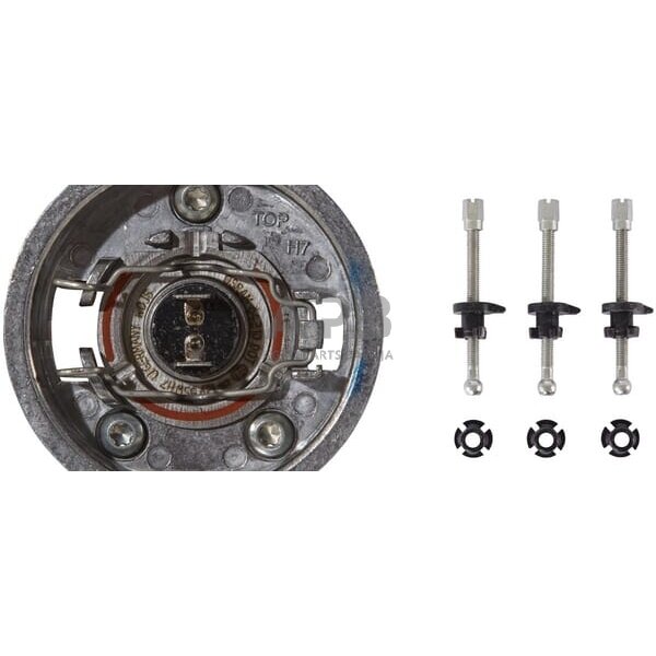 Priekinis žibintas Halogenas 12V, Ø90mm, Hella 1K0008191011 4