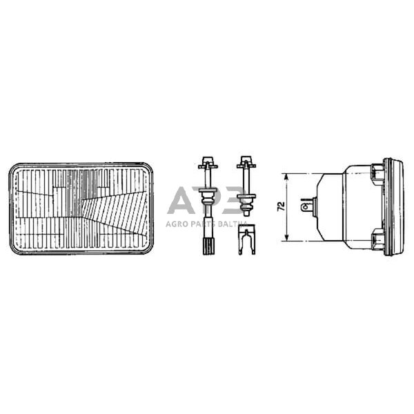 Priekinis žibintas montuojamas Halogenas Cobo 05400000 1 Priekinis žibintas montuojamas Halogenas Cobo 05400000 1