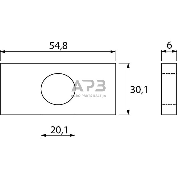 Prikabinimo sistemos plokštelė Vapormatic VPL2058 1 Prikabinimo sistemos plokštelė Vapormatic VPL2058 1