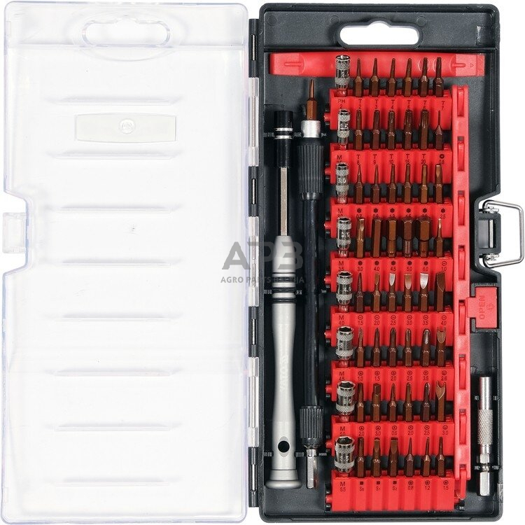 Precizinių antgalių rinkinys 61vnt 2 Precizinių antgalių rinkinys 61vnt 2