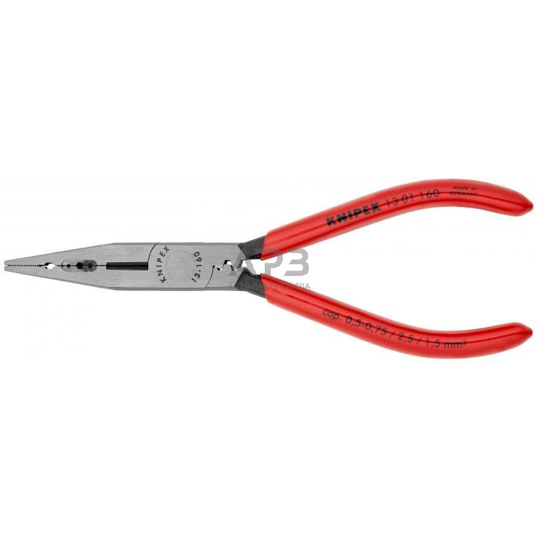 Prailgintos replės elektrikui 160mm, KNIPEX
