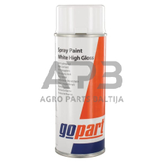 Purškiami dažai (Aerozoliniai) žemės ūkio technikai 901004GP Dažai RAL 9010 pure white 400ml Purškiamas balionėlis gopart Purškiami dažai (Aerozoliniai) žemės ūkio technikai 901004GP Dažai RAL 9010 pure white 400ml Purškiamas balionėlis gopart