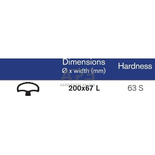 Pusiau pneumatinė padanga 200x67 Farmflex SPT20067L 1 Pusiau pneumatinė padanga 200x67 Farmflex SPT20067L 1