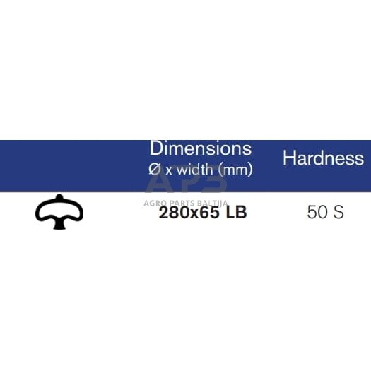Pusiau pneumatinė padanga 280x65 Farmflex SPT28065LB 1 Pusiau pneumatinė padanga 280x65 Farmflex SPT28065LB 1
