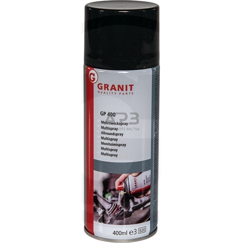Daugiafunkcinis purškiklis 400 ml. GP 400 „5 viename“: apsauga nuo korozijos, lubrikantas, valiklis, kontaktų purškiklis ir rūdžių šalintojas. Daugiafunkcinis purškiklis 400 ml. GP 400 „5 viename“: apsauga nuo korozijos, lubrikantas, valiklis, kontaktų purškiklis ir rūdžių šalintojas.