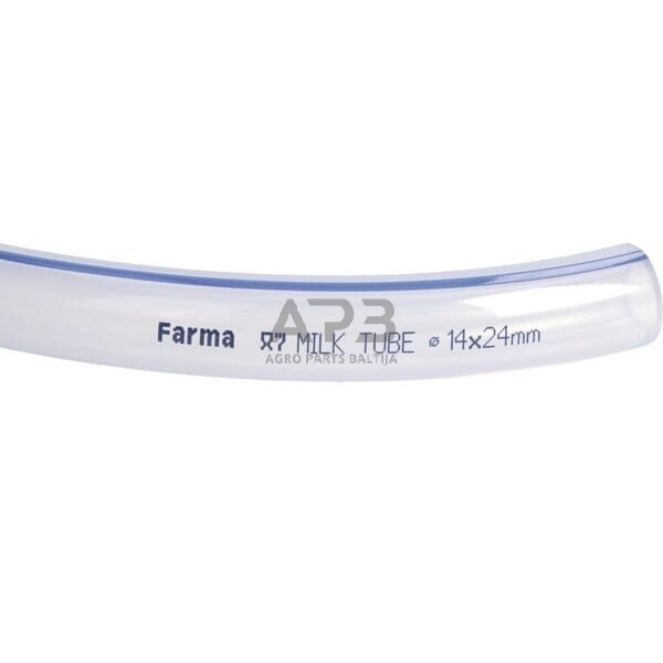 PVC pieno vamzdelis Farma 14/24, 0,8m 609005FA 1 PVC pieno vamzdelis Farma 14/24, 0,8m 609005FA 1