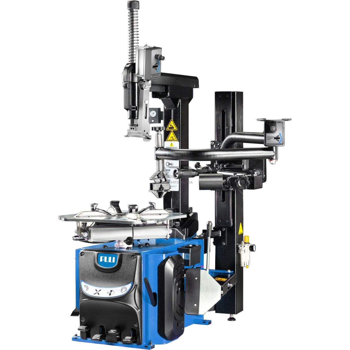 Ratų montavimo staklės (2 greičių) su smūginiu infliatoriumi Ratų montavimo staklės (2 greičių) su smūginiu infliatoriumi