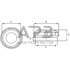 Rato stebulės dangtelis 111mm ADR 912T110