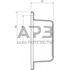 Rato stebulės dangtelis 125mm ADR 912T125AC