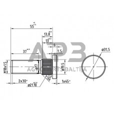 Rato varžtas CNH 3399467R1N