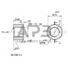 Rato veržlė M20x1.5 X435511130000N