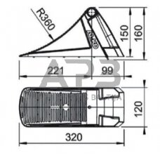 Ratų trinkelė AL-KO UK 36 KL 1235990