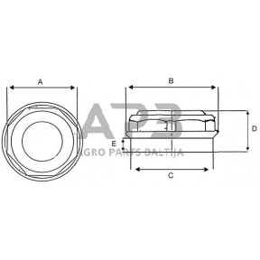 Rato stebulės dangtelis 100mm ADR 912T100